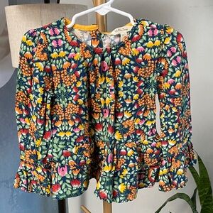 Matilda Jane  Floral Ruffle Long-Sleeve Top - Kids size 2T